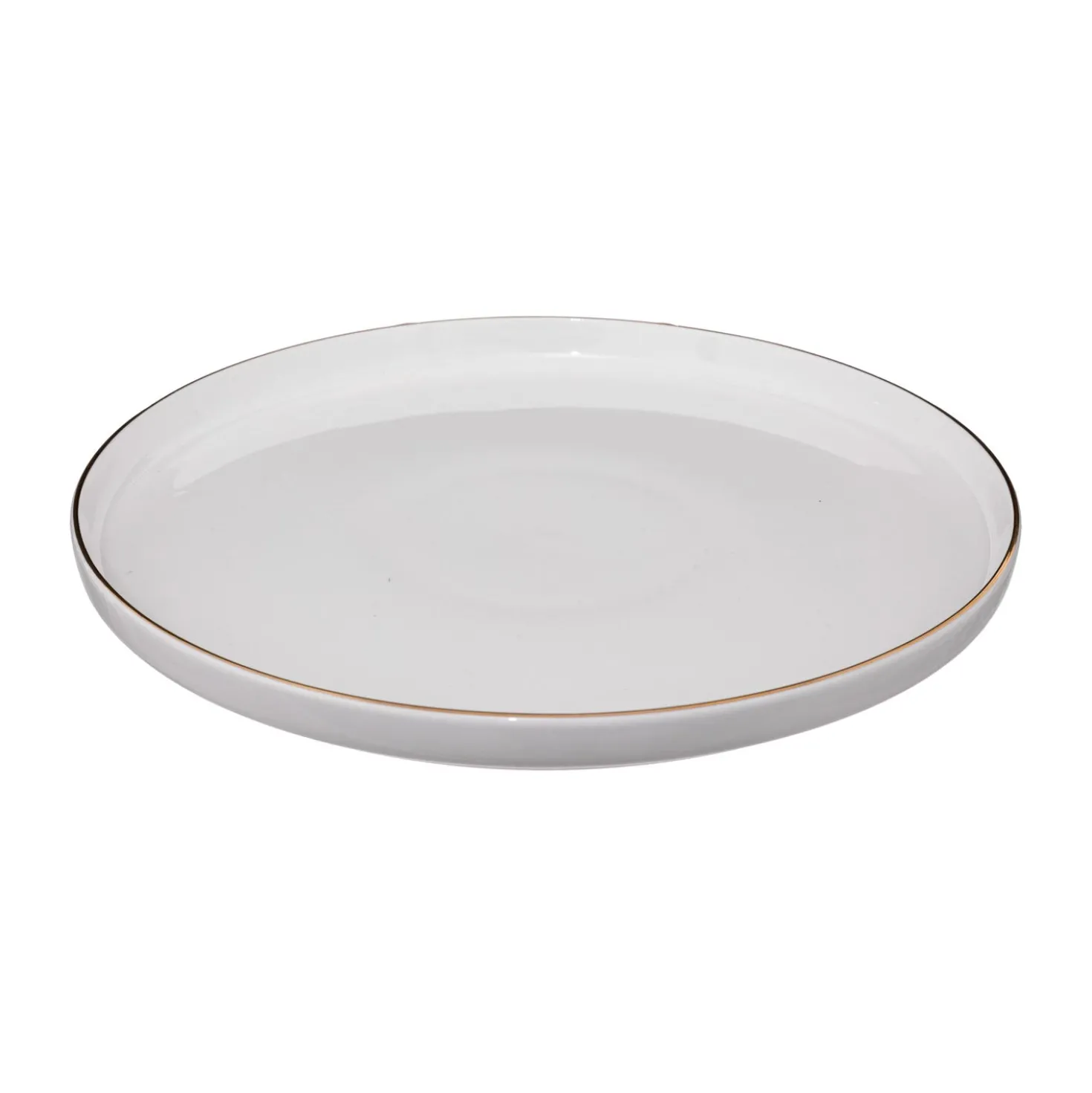 Piatto piano 27 cm porcellana bianco Sublima