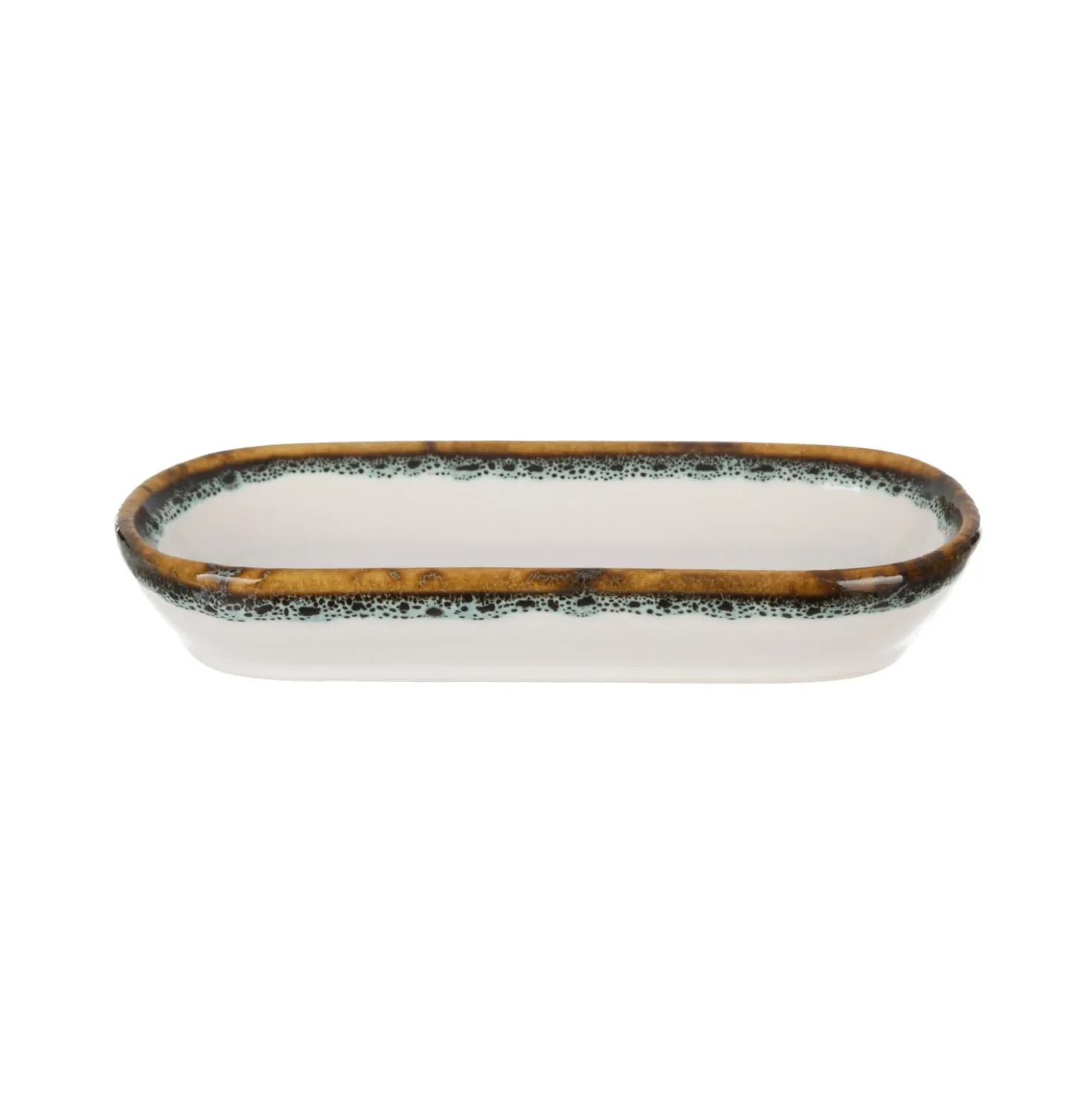 Piatto portata ovale 15,5x9 cm effetto acqua Ocean