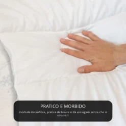 Piumino matrimoniale 4 stagioni microfibra con stampa