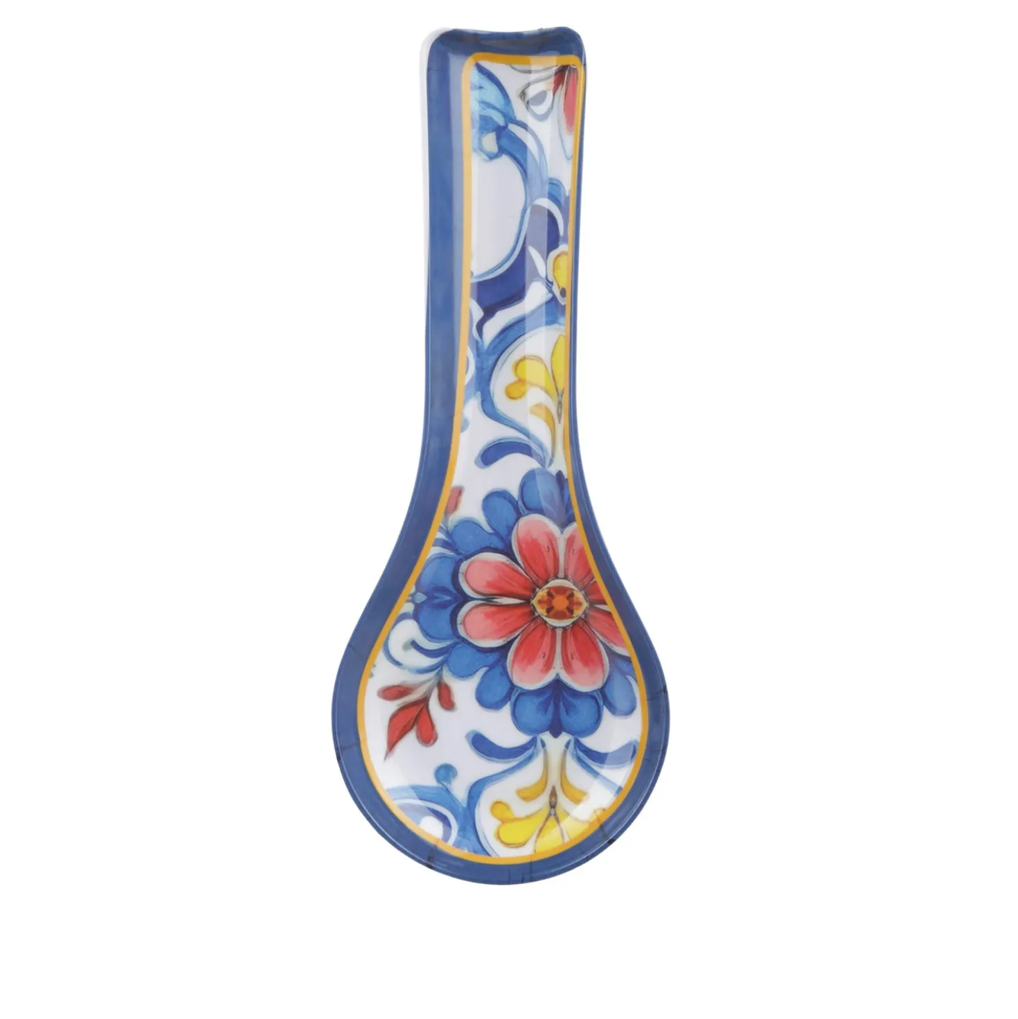 Poggiamestolo melammina 28 cm decorato Sicilia