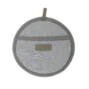 Presina tonda 20 cm grigia in cotone