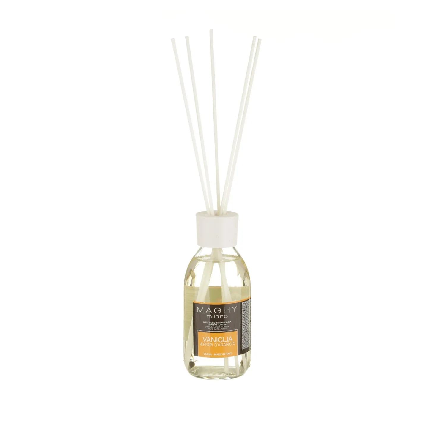 Profumatore per ambienti Maghy, da 250 ml, Vaniglia e Fiori d'Arancio