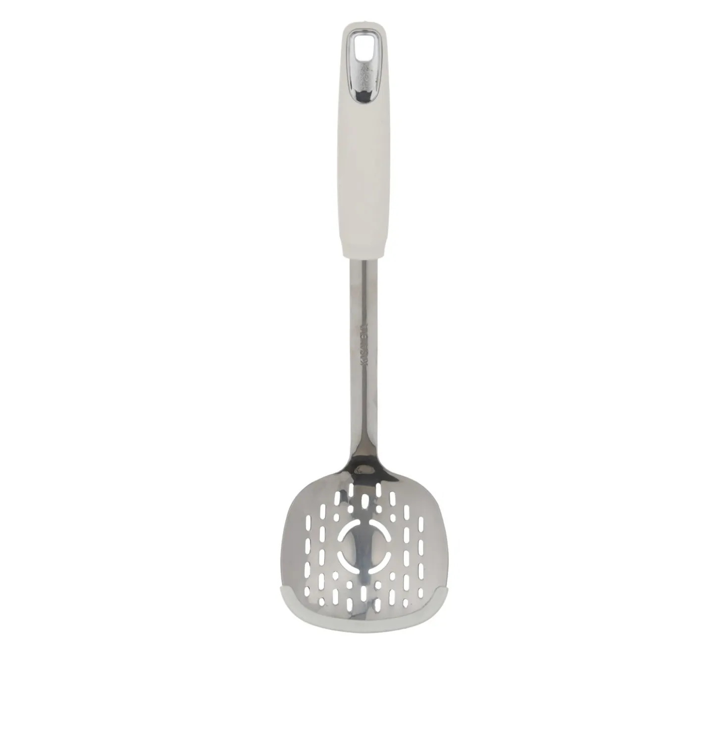 Schiumarola acciaio inox bianco con bordo silicone