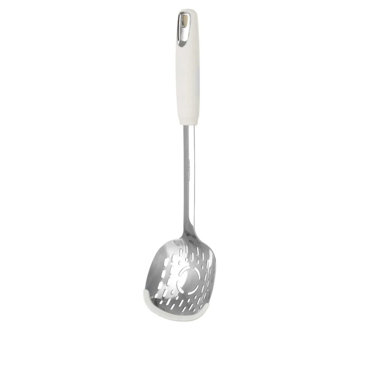 Schiumarola acciaio inox bianco con bordo silicone
