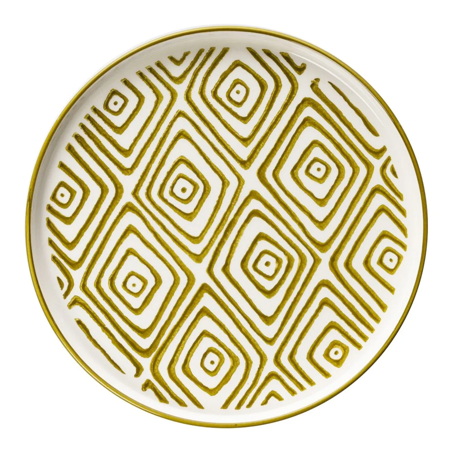 Servizio 14 piatti in ceramica design botanico