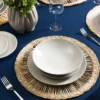 Servizio 18 piatti terracotta grigio Style