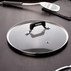 Set batteria induzione 9 pezzi New Petra Dark e friggitrice ad aria 2 cestelli