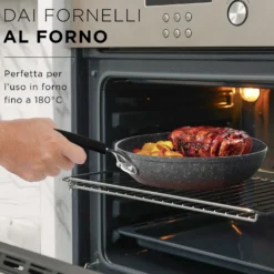 Set batteria induzione 9 pezzi New Petra Dark e friggitrice ad aria 2 cestelli