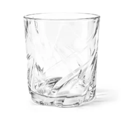 Set 6 bicchieri acqua 310 ml vetro decoro geometrico