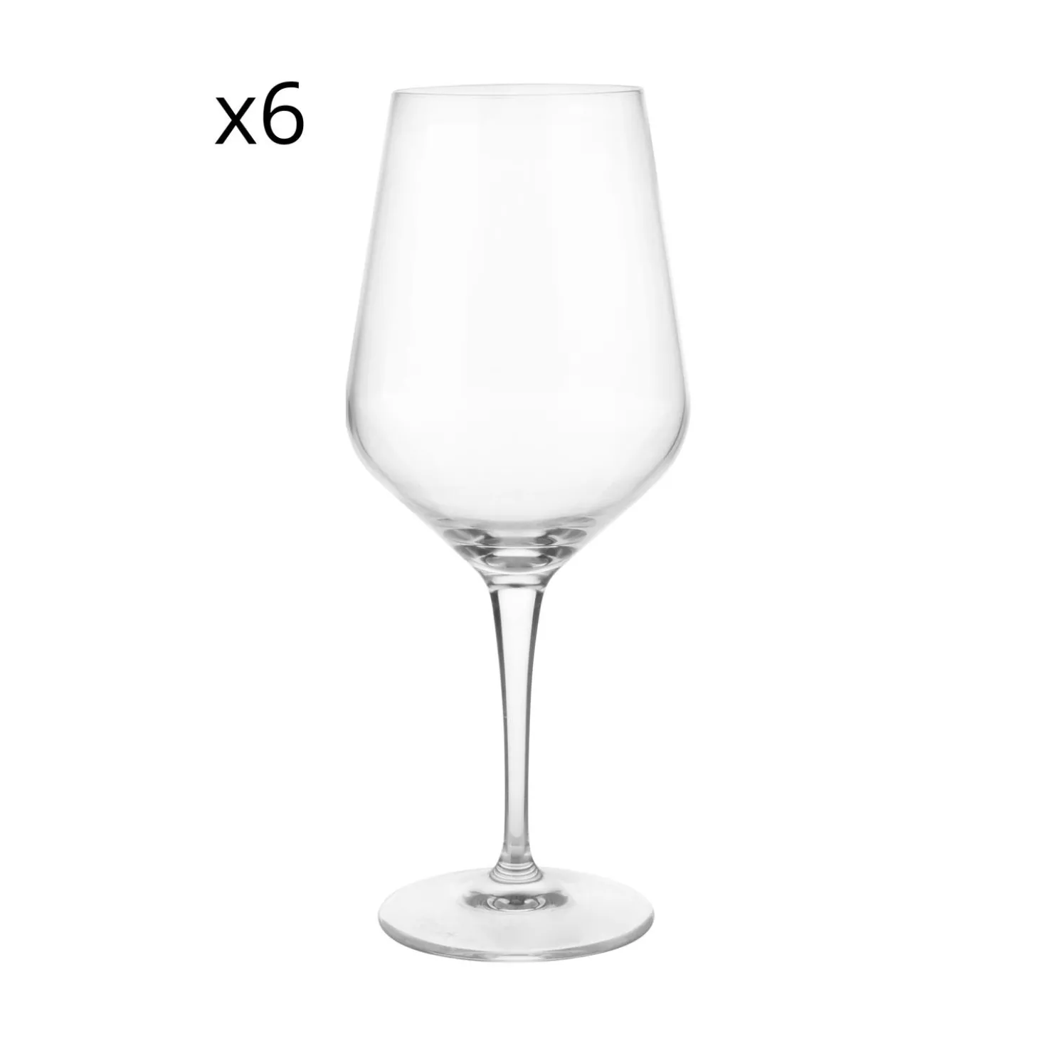 Set 6 calici Universale Io Vino in vetro cristallo