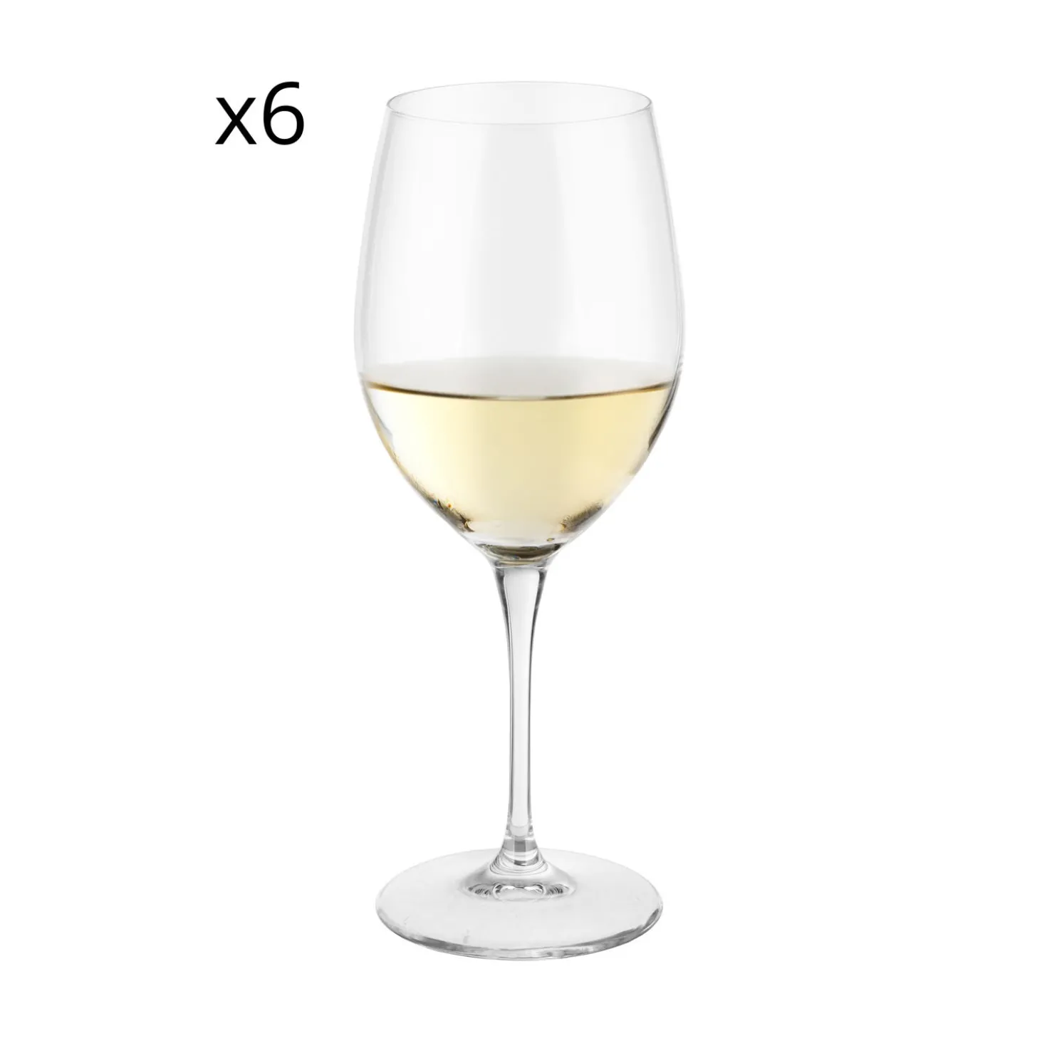 Set 6 calici Vermentino Io Vino in vetro cristallo