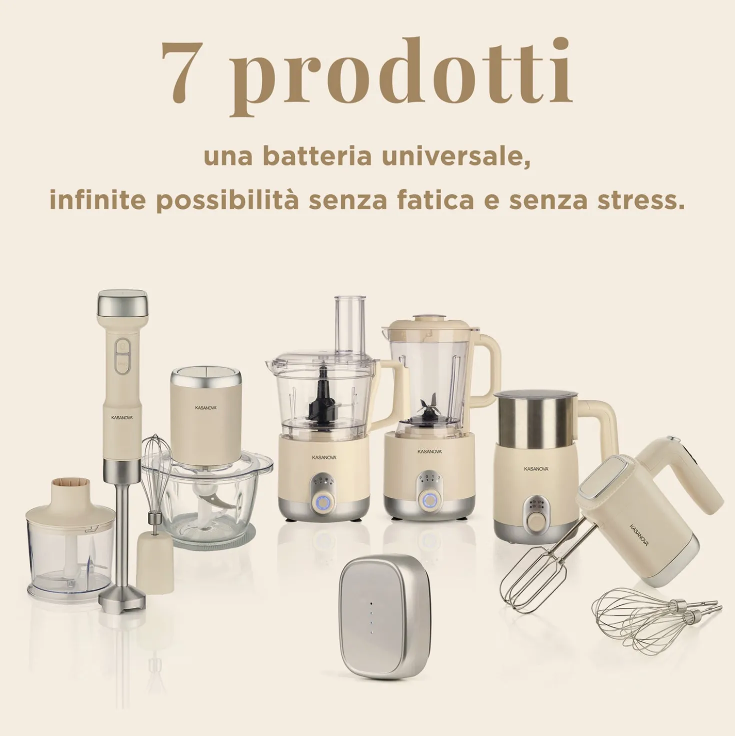 Set frullatore a immersione 3 in 1 senza fili Liberty senza batteria