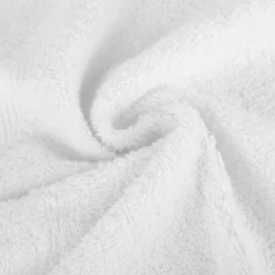 Set 2 lavette asciugamani cotone bianco 30x30 cm Basik