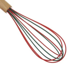 Set natalizio teglia rossa con spatola e frusta