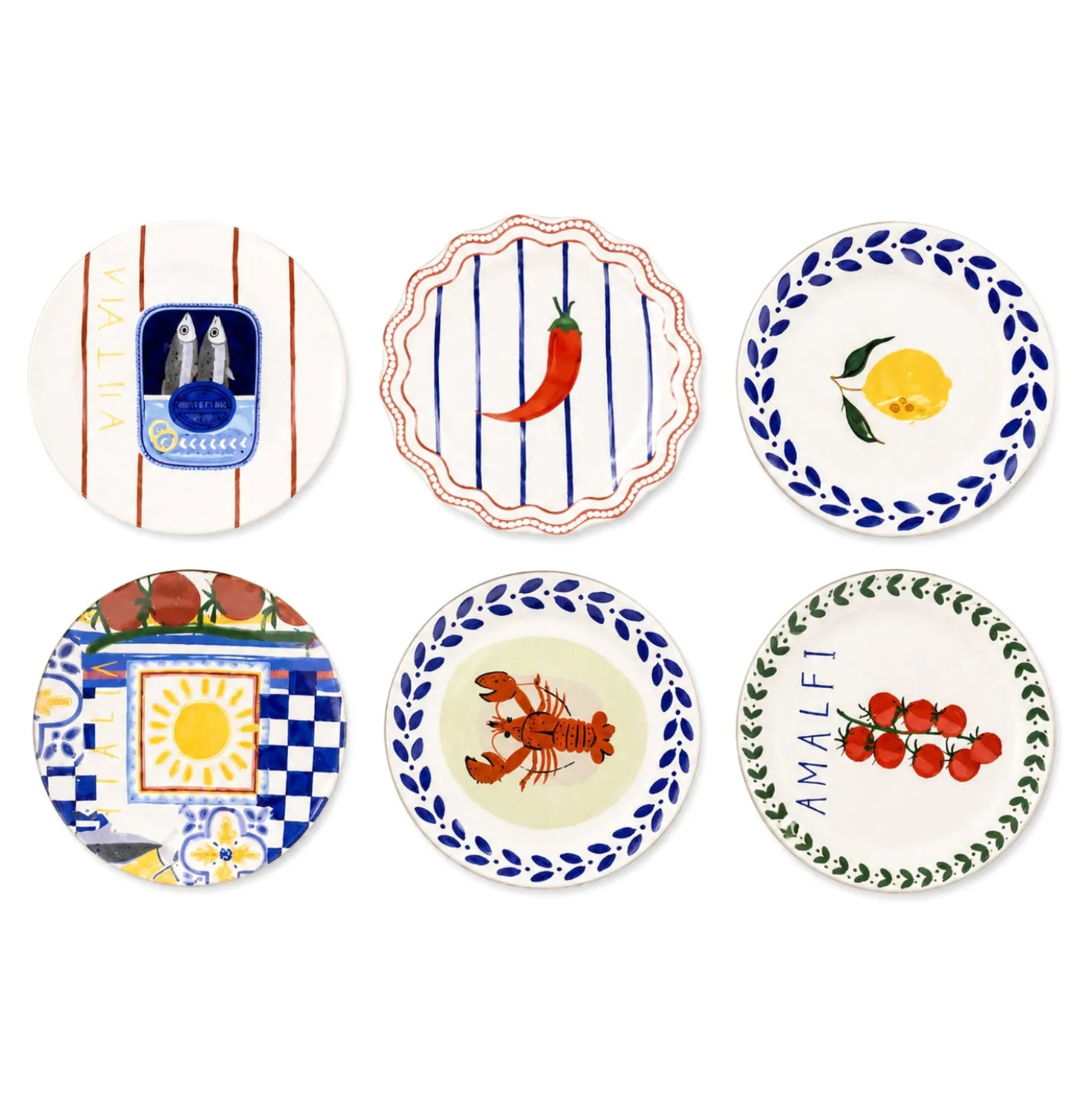 Set 6 piatti da dessert Austral