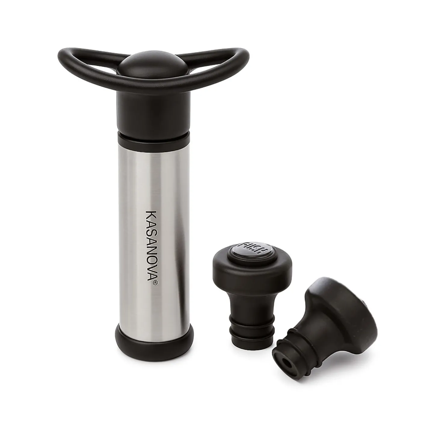 Set pompa salvavino con 2 tappi