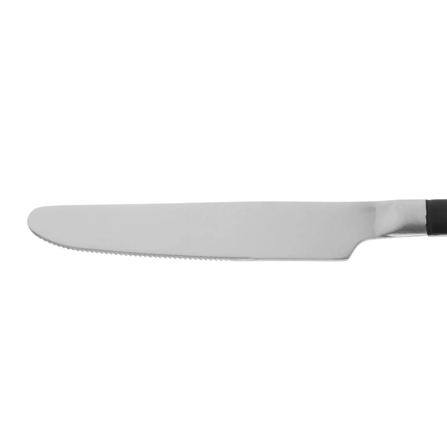 Set 24 posate acciaio inox manico nero Supreme