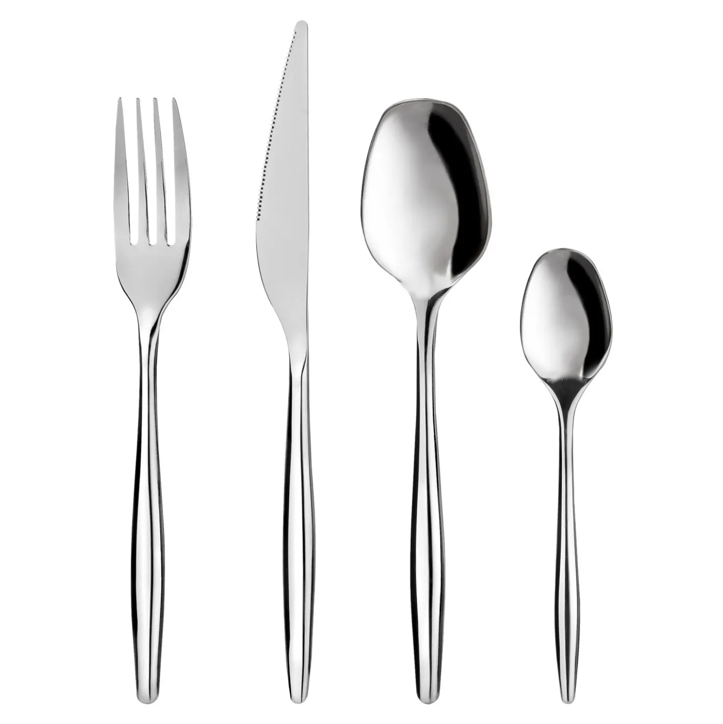 Set posate Gamma da 24 pezzi, in acciaio inox