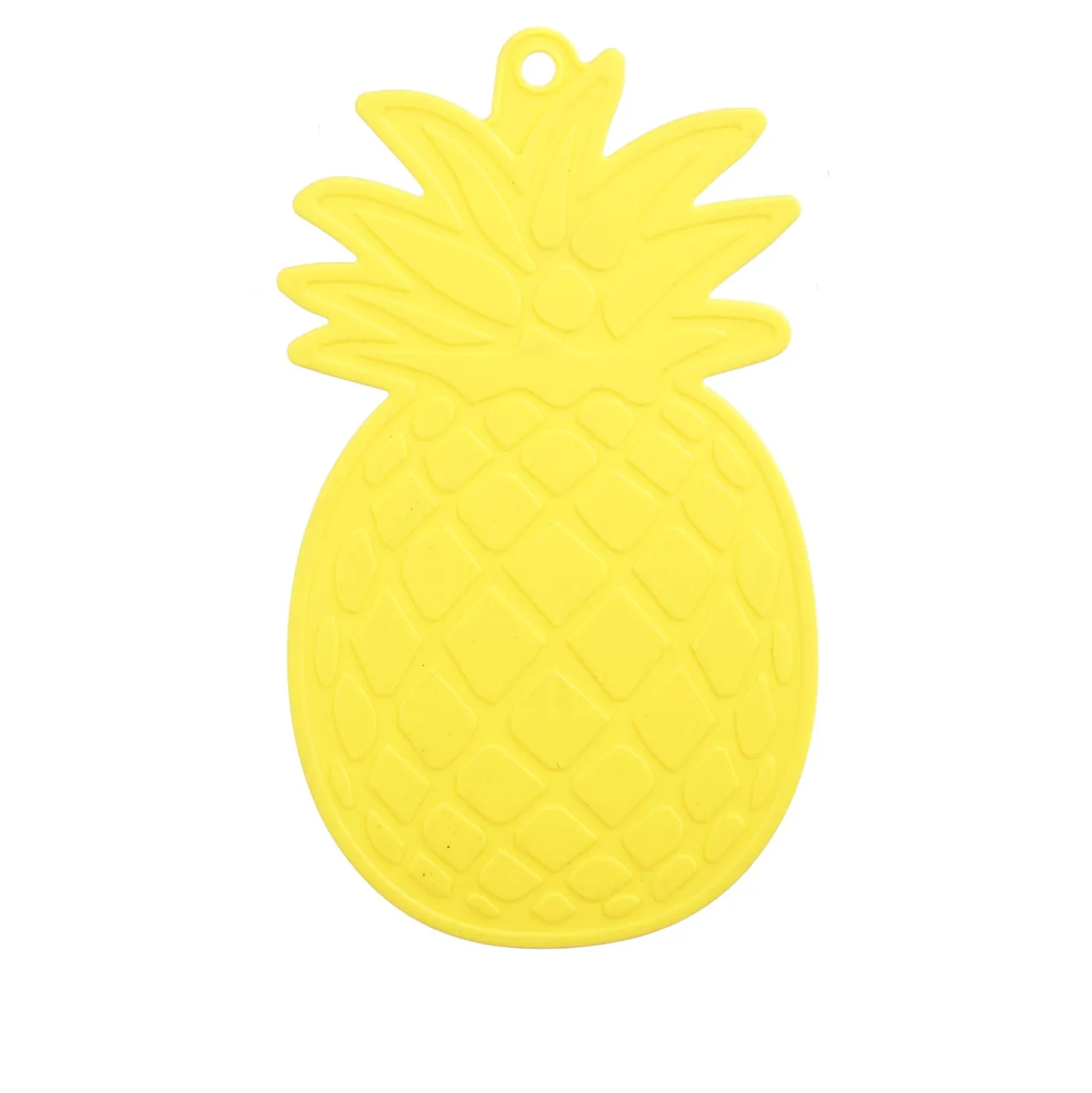 Sottopentola giallo in silicone ananas