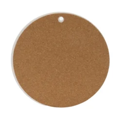 Sottopentola tondo in ceramica malva 20 cm con scritta