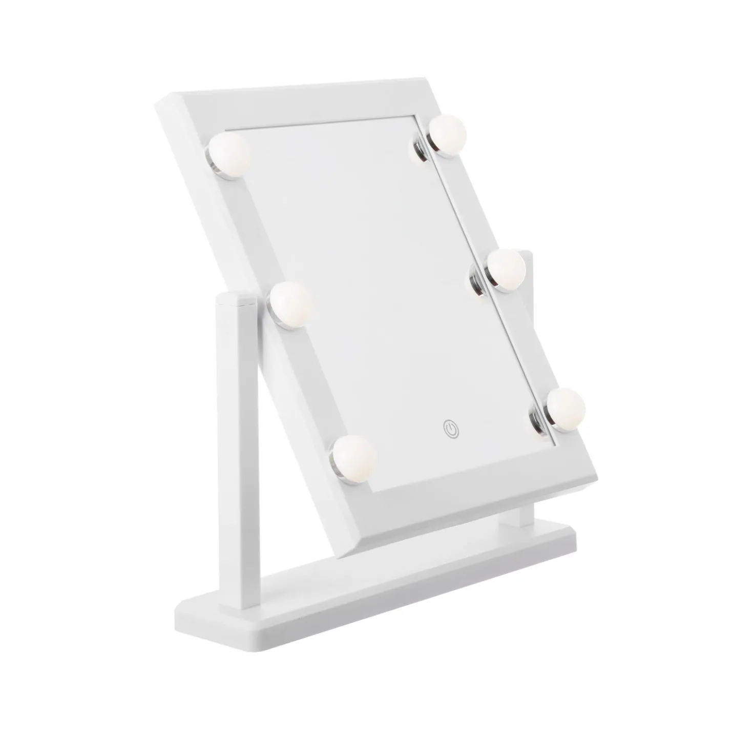 Specchio da tavolo bianco 37x41 cm Hollywood