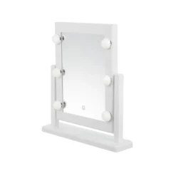 Specchio da tavolo bianco 37x41 cm Hollywood