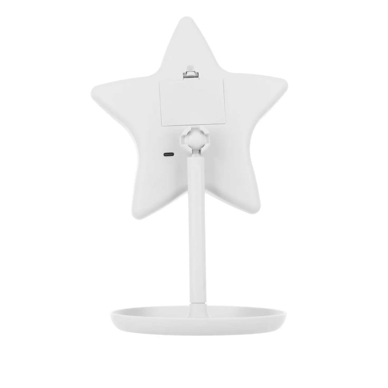 Specchio da tavolo stella con led bianco