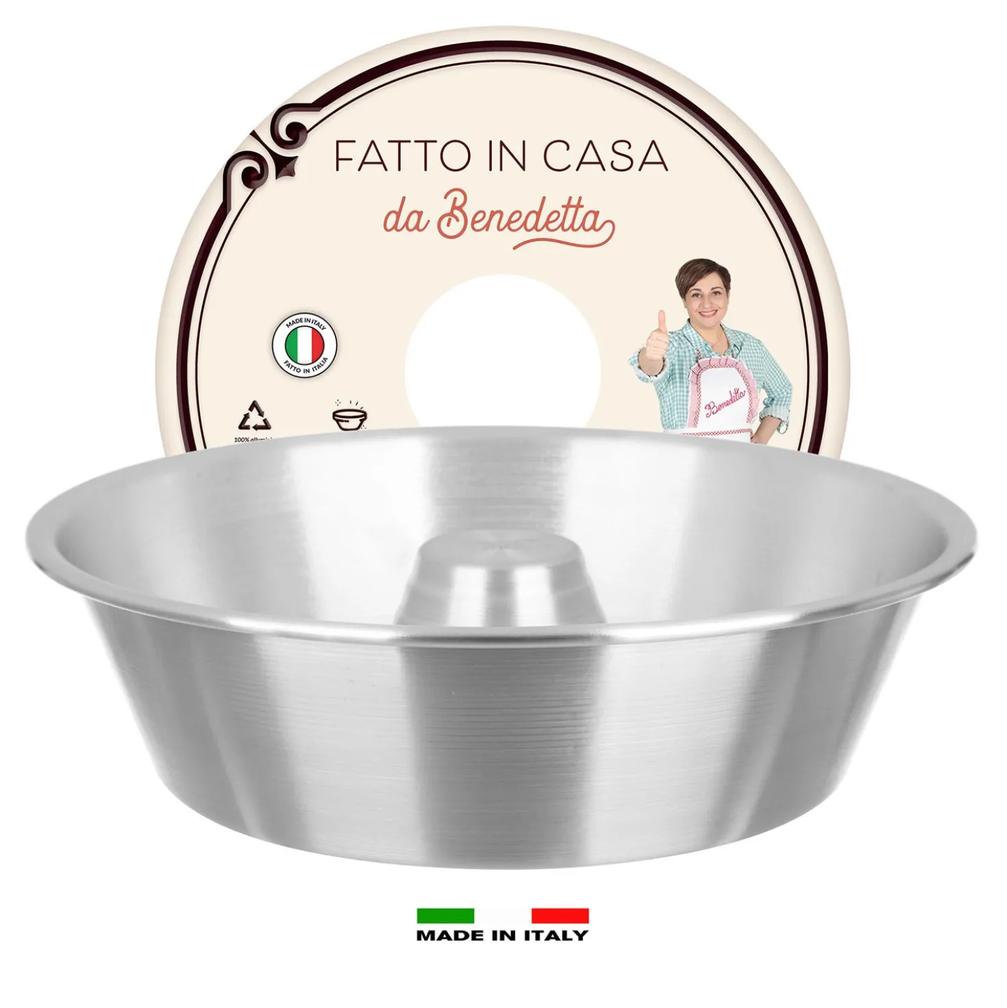 Stampo ciambella con cono 28 cm Fatto in casa da Benedetta alluminio