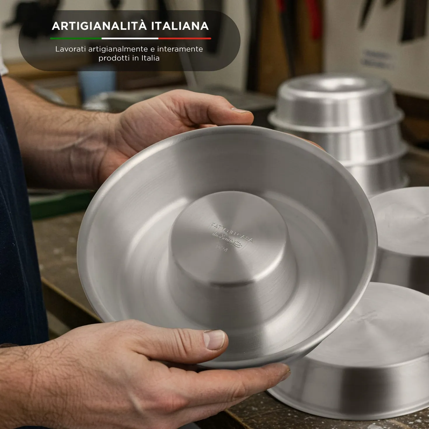 Stampo ciambella con cono 24 cm Fatto in casa da Benedetta alluminio