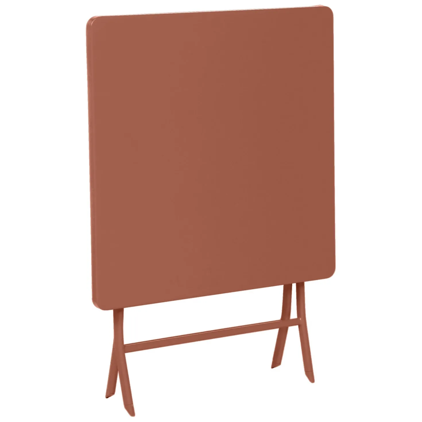 Tavolo da giardino pieghevole 70x70x71 cm Greensboro rosso ambra