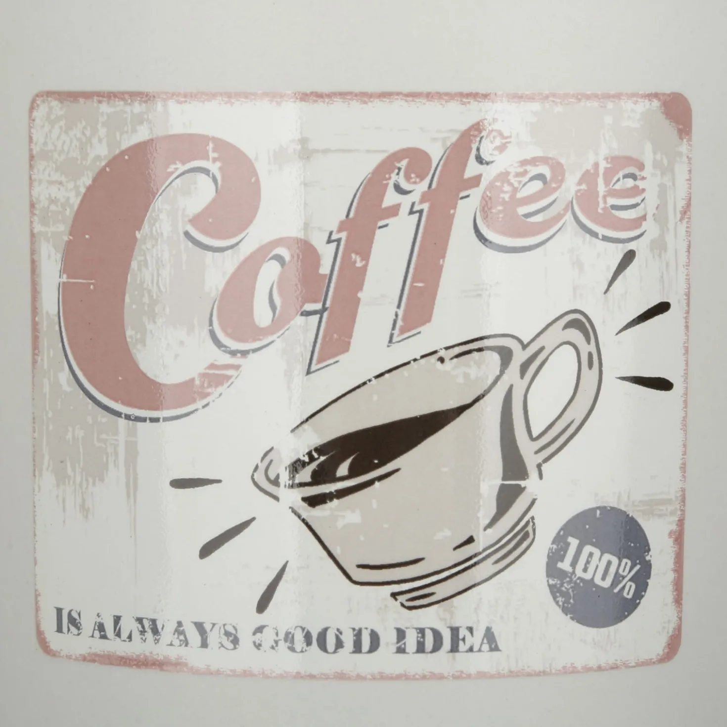 Tazza mug conica 400 ml con cucchiaino in porcellana grigio