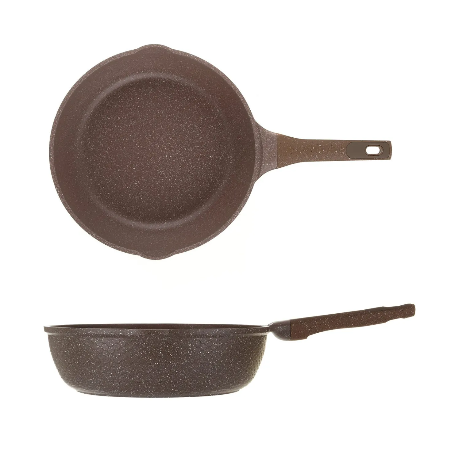 Tegame 30 cm antiaderente 0 grassi con coperchio