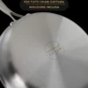 Tegame 20 cm con coperchio a 3 strati Tri - ply