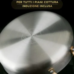 Tegame 24 cm triplo strato Tri Ply - Gold con coperchio