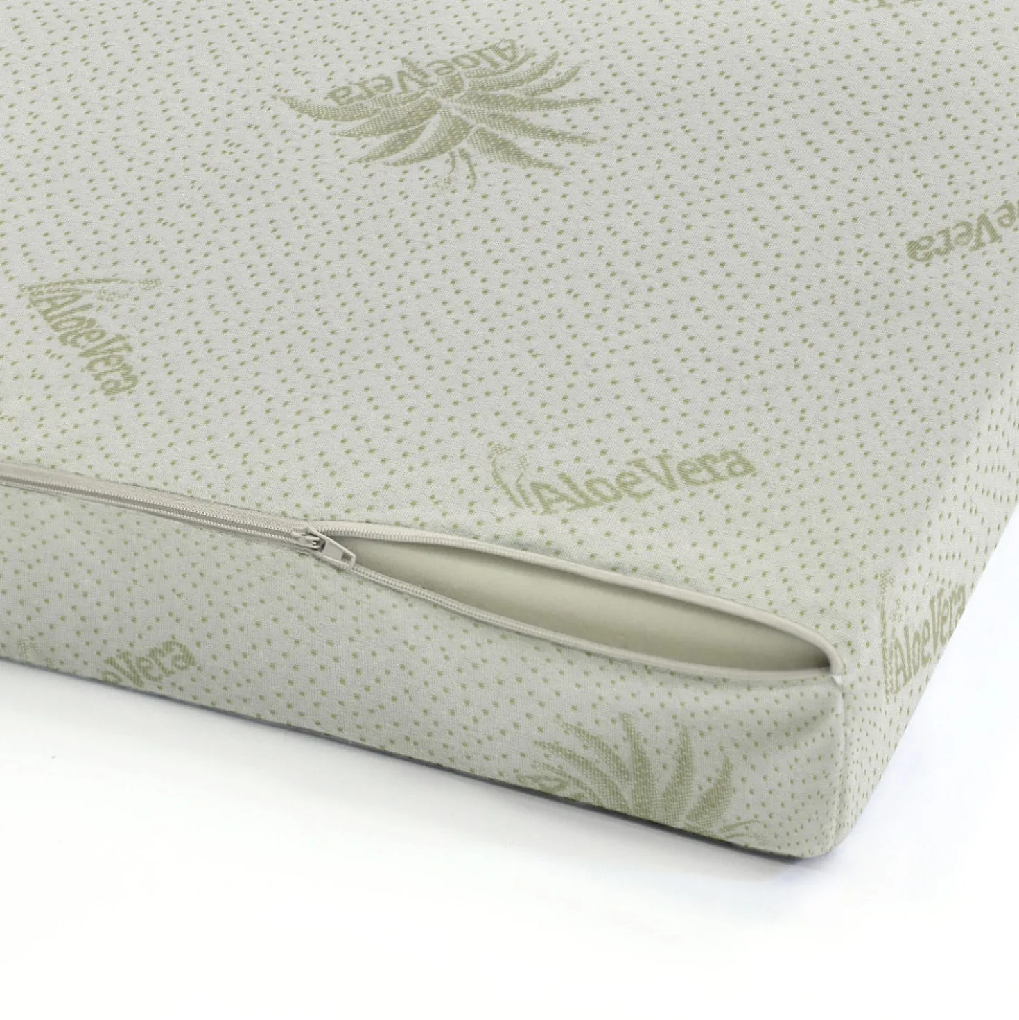 Topper 1 piazza e mezza in memory trattamento Aloe Datex
