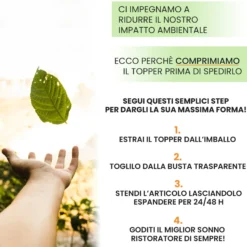 Topper singolo double face Ice Datex