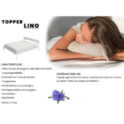 Topper singolo lino Datex