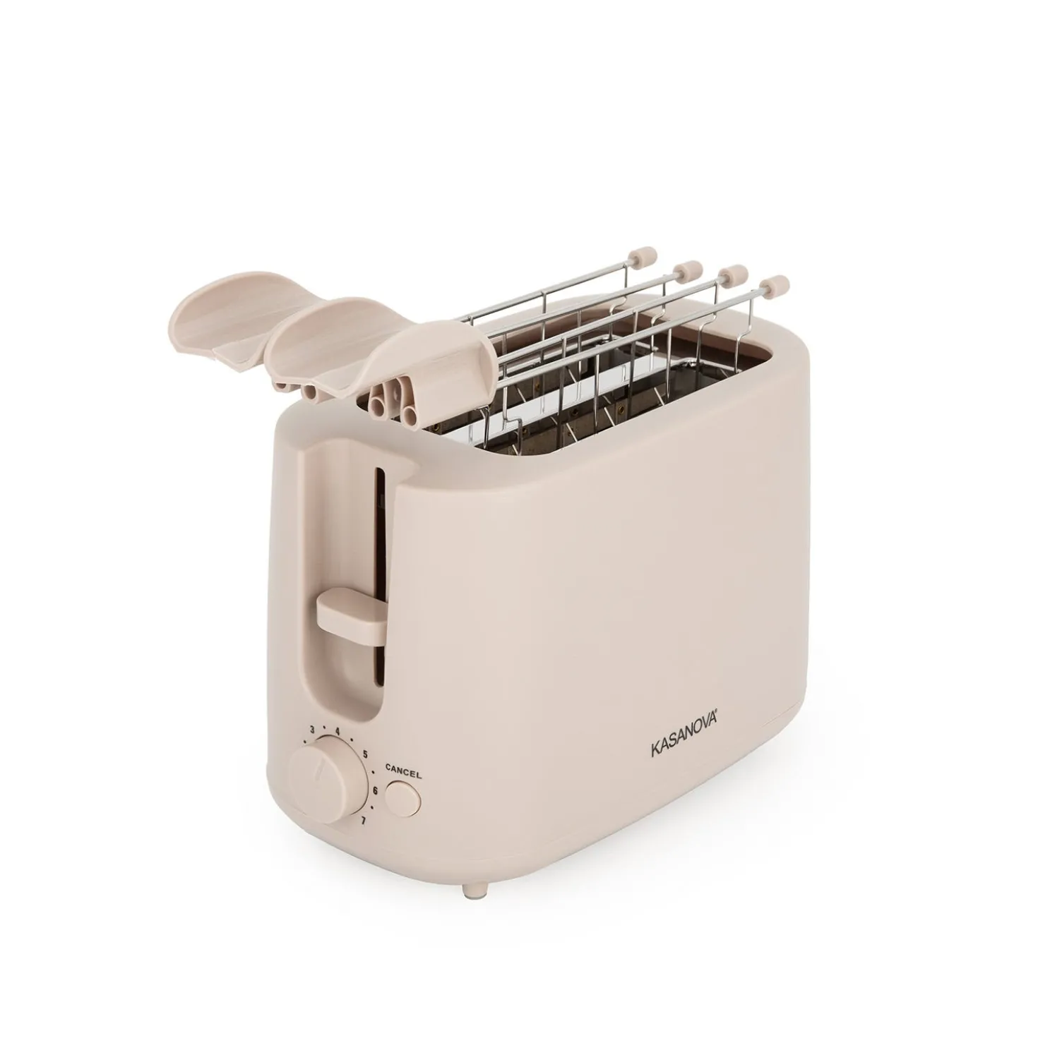 Tostapane 2 fette 7 livelli di tostatura 750 W tortora