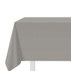 Tovaglia cotone tortora 140x140 cm Slub