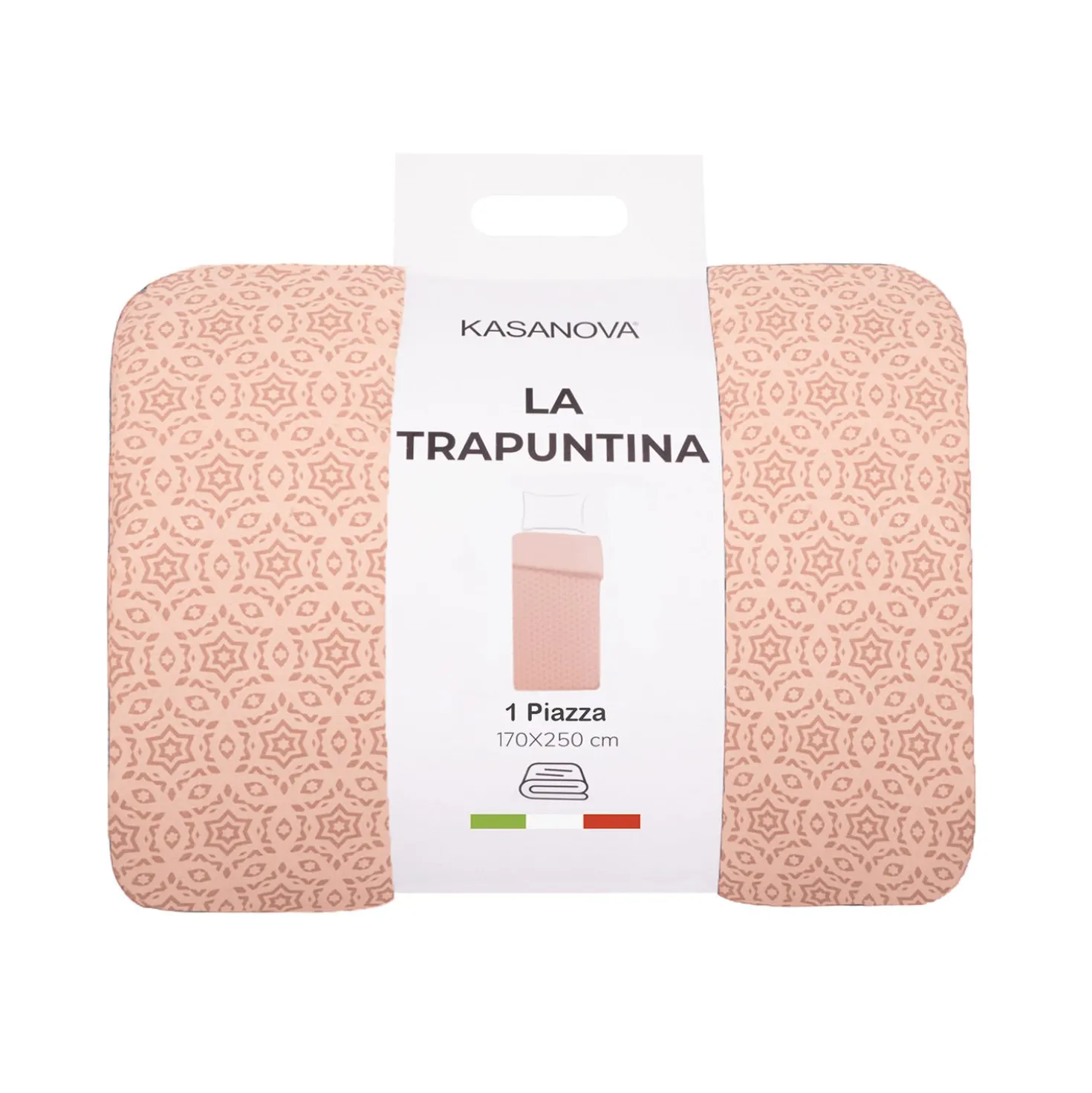 Trapuntino singolo in microfibra effetto seta beige