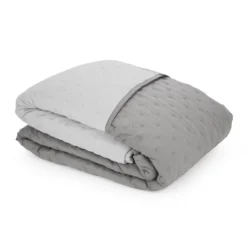 Trapuntino singolo microfibra Water washed grigio
