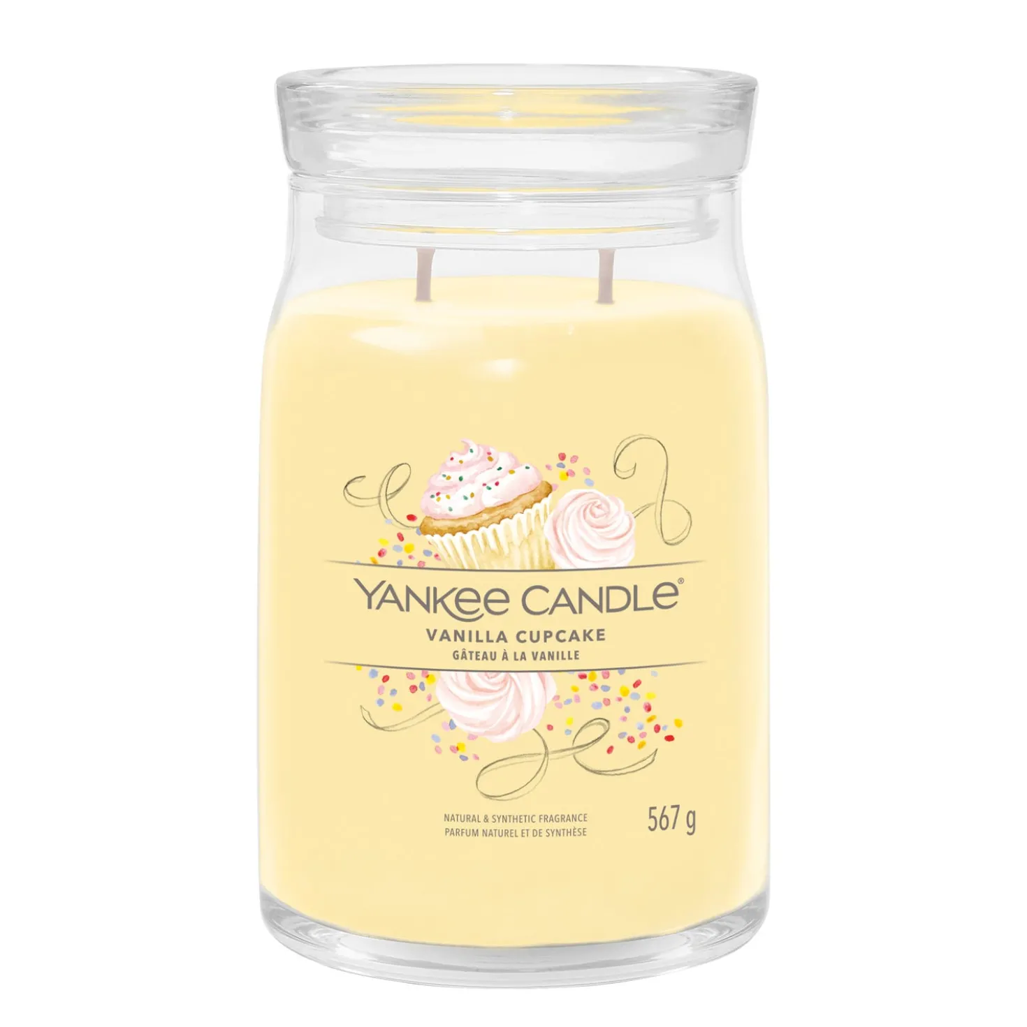 Vanilla Cupcake, candela in giara grande Yankee Candle