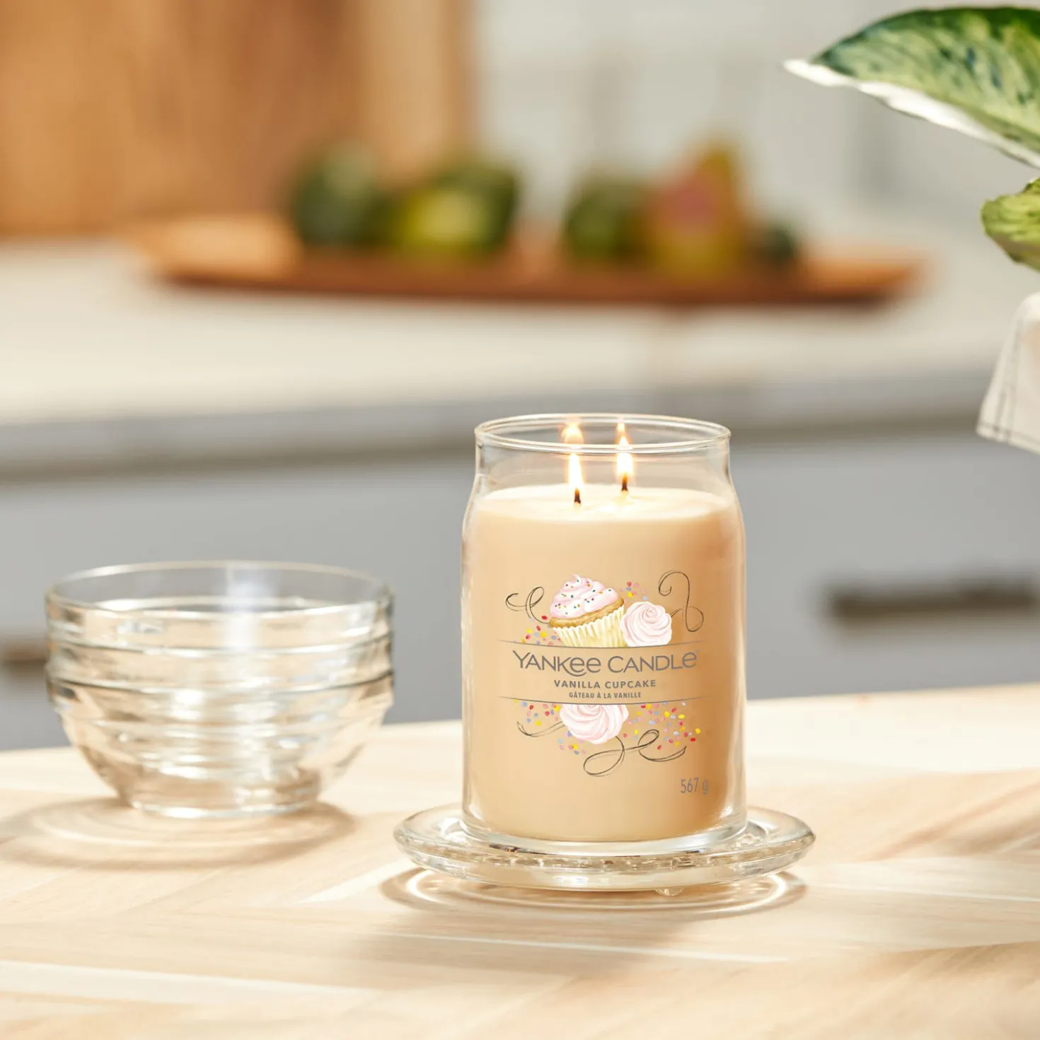 Vanilla Cupcake, candela in giara grande Yankee Candle