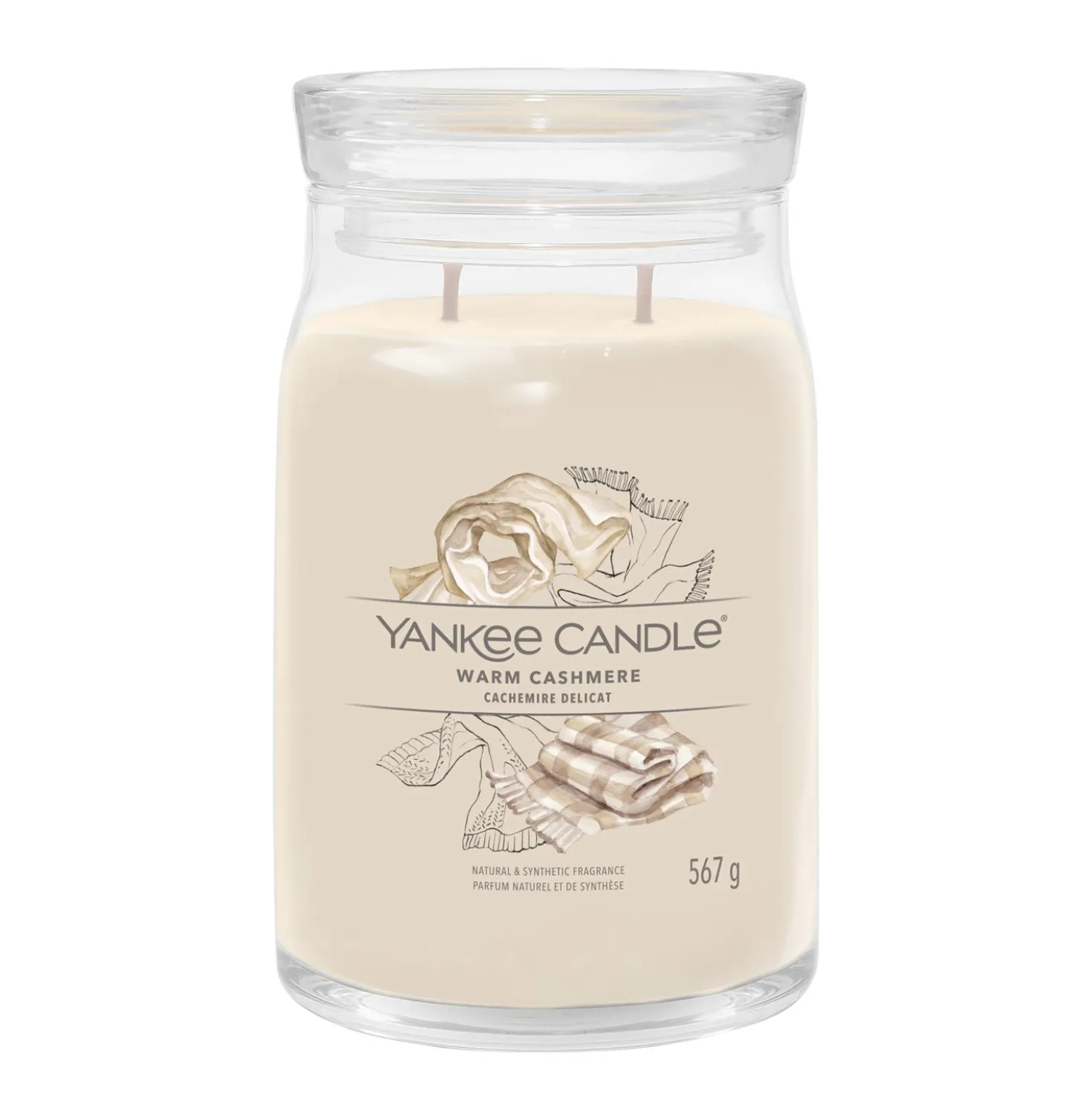 Warm Cashmere, candela in giara grande Yankee Candle