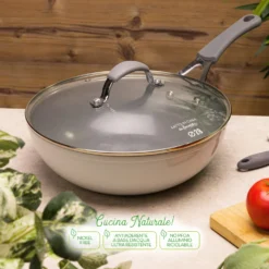 Wok induzione 28 cm con coperchio Fatto in casa da Benedetta