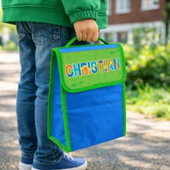Zainetto bambino porta merenda nome Christian